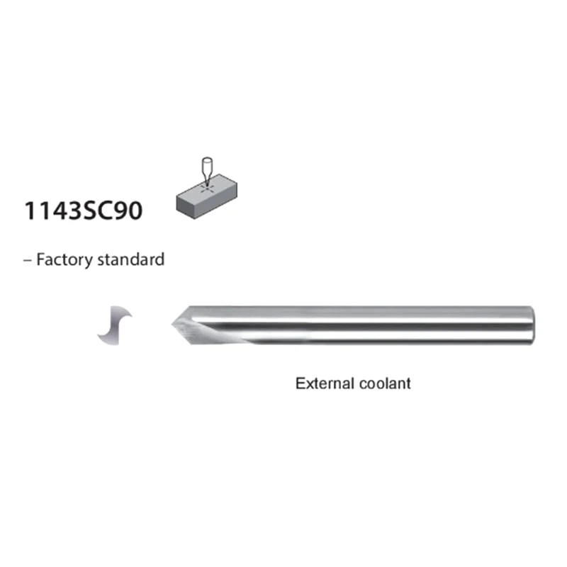 1143SC90 Center Drill For Aluminium And Cast Iron